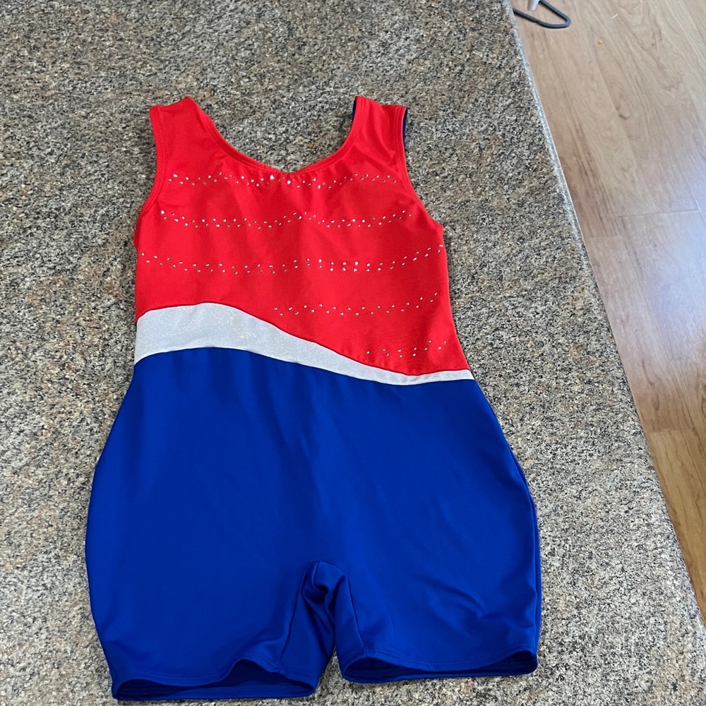 Cat & Jack and Blue Gymnastics Leotard size large 10/12